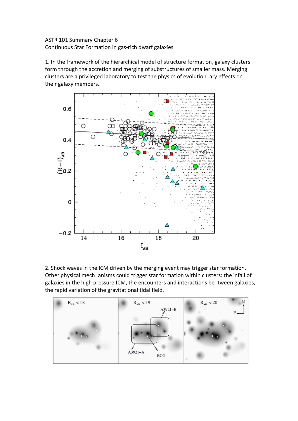 ASTR 101 Summary Chapter 6 - ASTR 101 Summary Chapter 6 Continuous Star ...