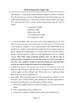 Operations Management UNIT 1 Operations - OPERATIONS MANAGEMENT UNIT ...