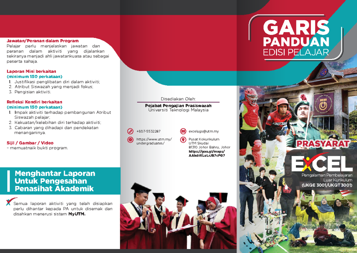 1 16oct2019 Ex Cel Garis Panduan Pelajar E Cel Garis Panduan Edisi Pelajar Pengalaman Pembelajaran Studocu
