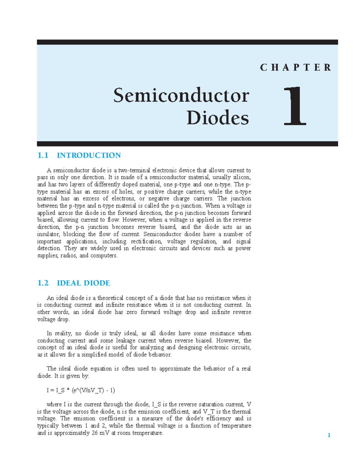 Semiconductor diodes - It is made of a semiconductor material, usually ...