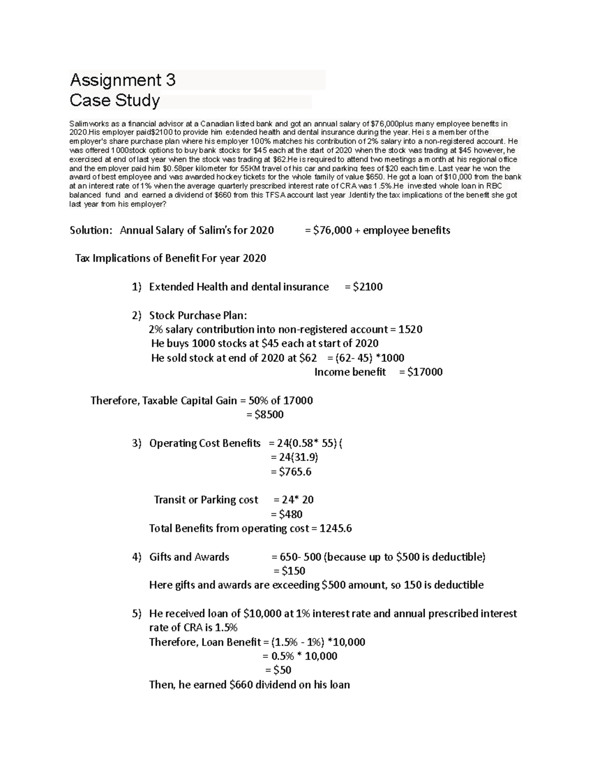 case study examples taxation