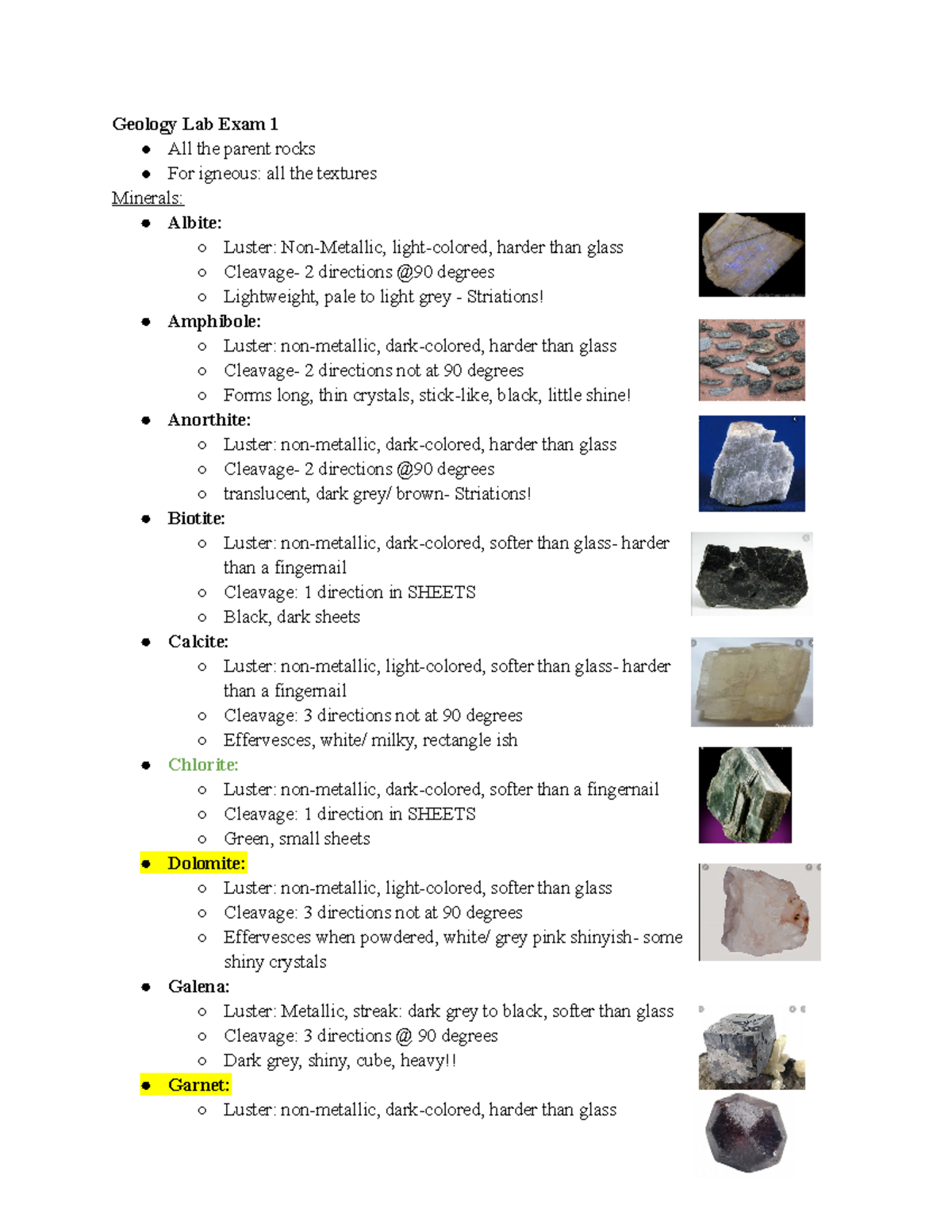 Geology Lab Exam 1 Study Guide - Geology Lab Exam 1 All the parent ...