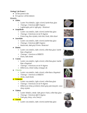 Minerals Observation Chart - Luster Relative Hardness Streak color ...