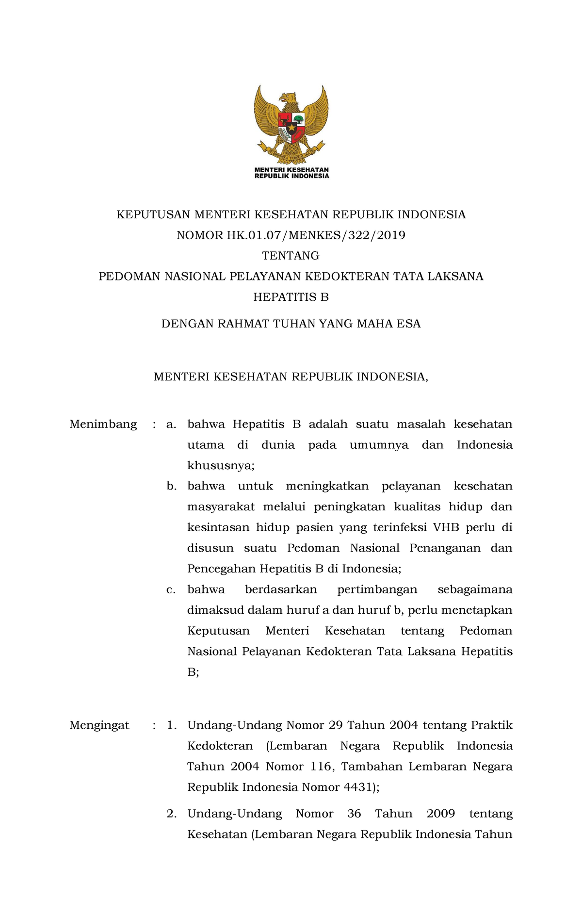 Konsensus Hepatitis 2017 - KEPUTUSAN MENTERI KESEHATAN REPUBLIK ...