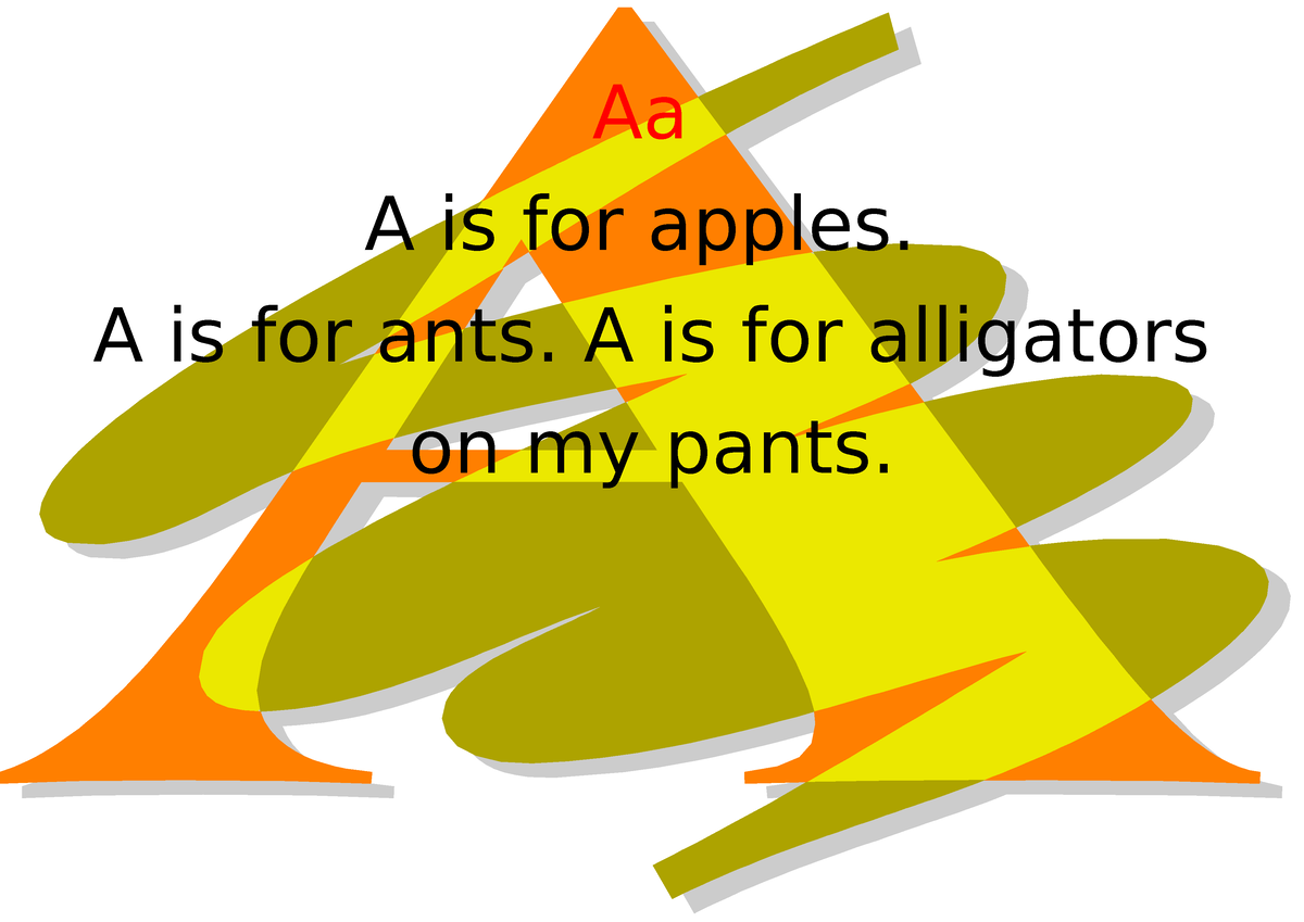 Abecedario 2 - apoyo de tutorias - Aa A is for apples. A is for ants. A ...