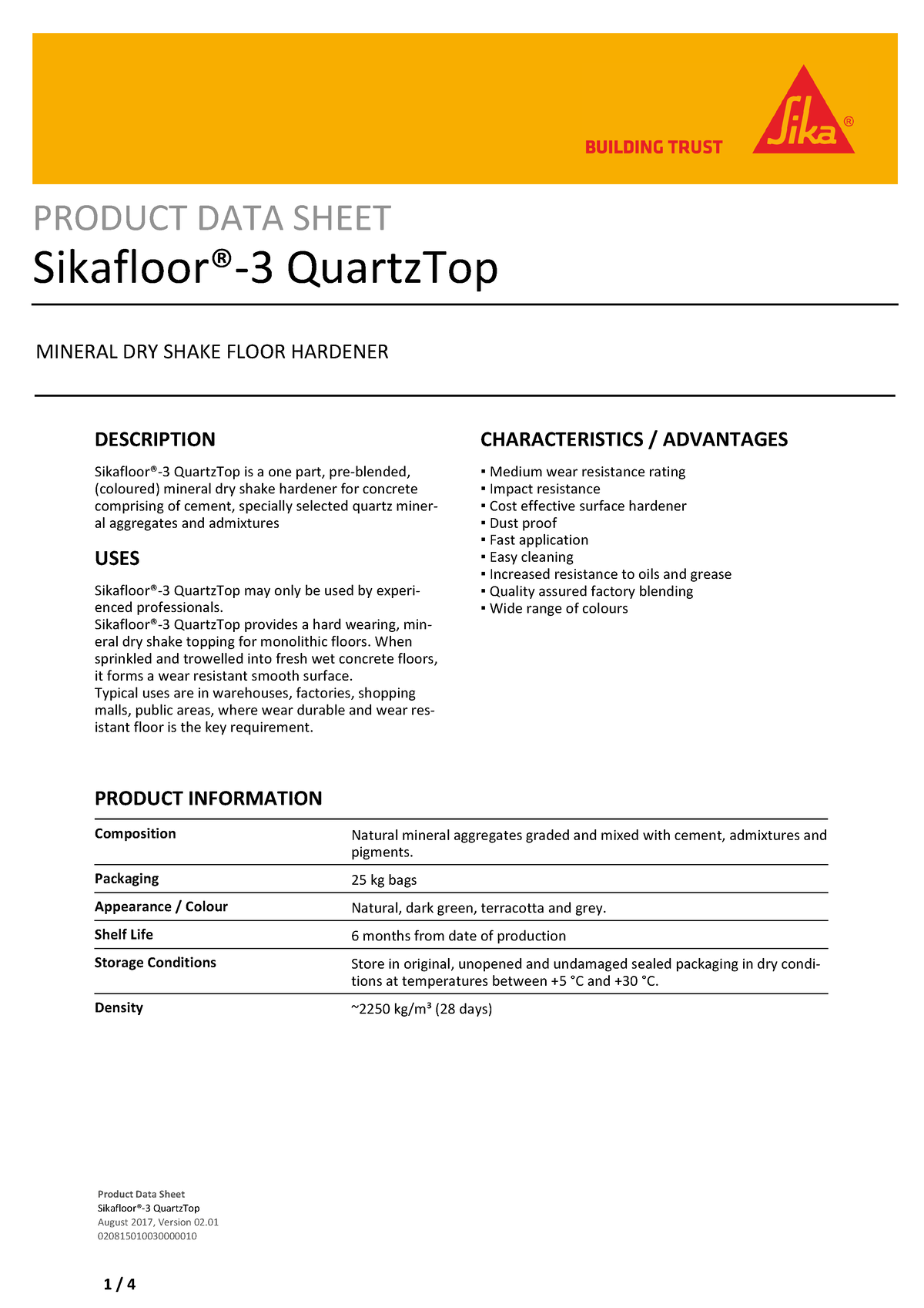 Sikafloor-3-quartztop - PRODUCT DATA SHEET Sikafloor®-3 QuartzTop ...