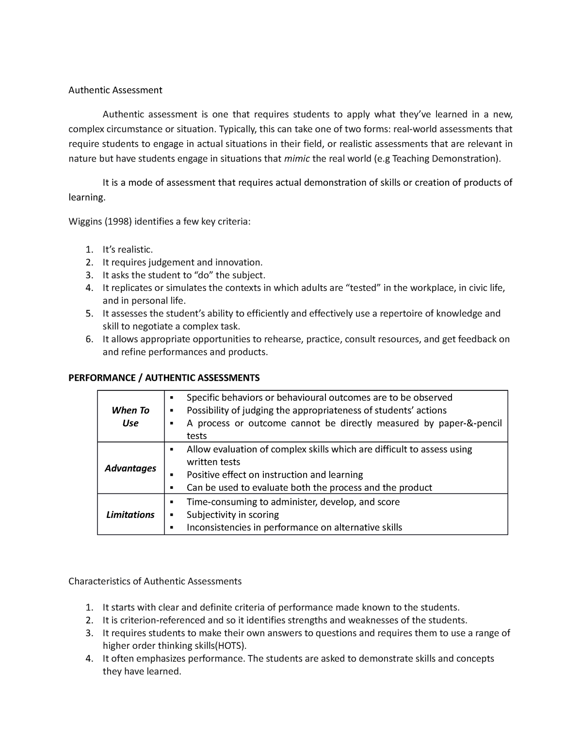 Handout In Assessment Of Learning 2 - Education - Psu - Studocu