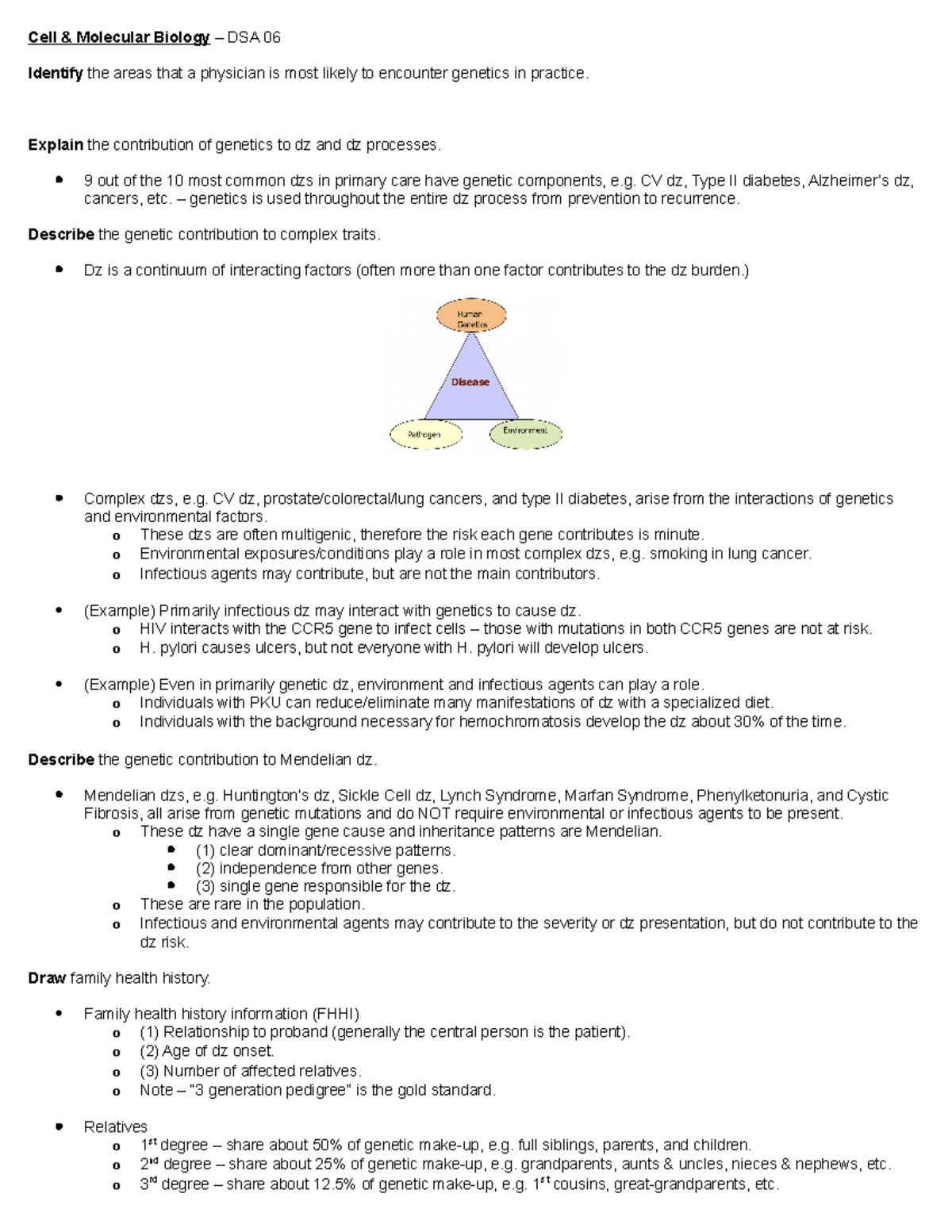 CMB - DSA 06 - Lecture notes 6 - Cell & Molecular Biology – DSA 06 ...