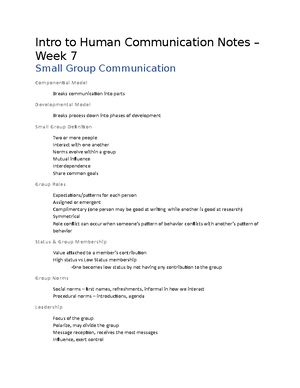 Relationships (CMN 101) - Intro to Human Communication – Week 5 ...