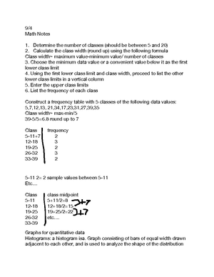 Chapter 6 pt2 notes stats 121 - StandardM unirordistribution normal ...