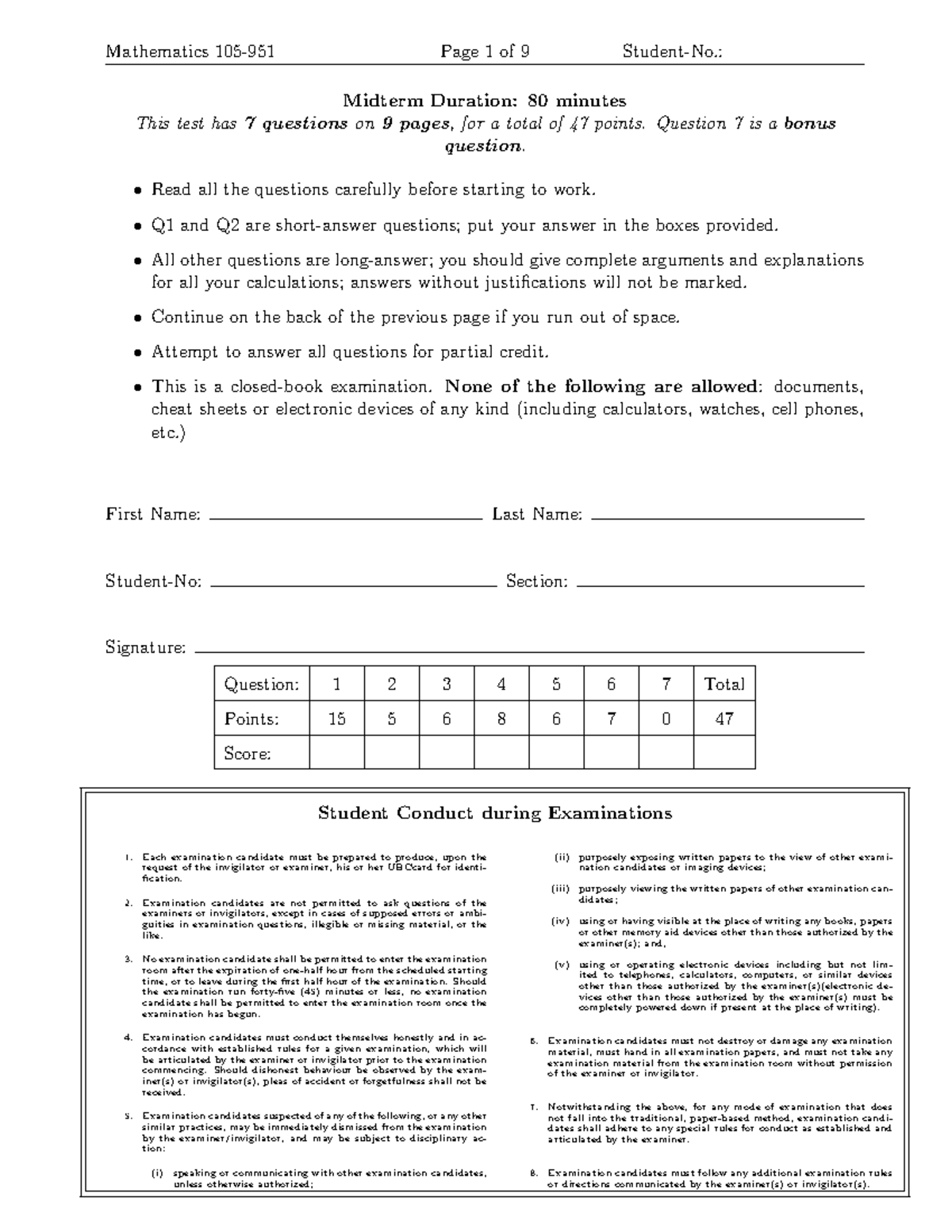 Exam 17 July 2017, questions and answers - Midterm Duration: 80 minutes ...