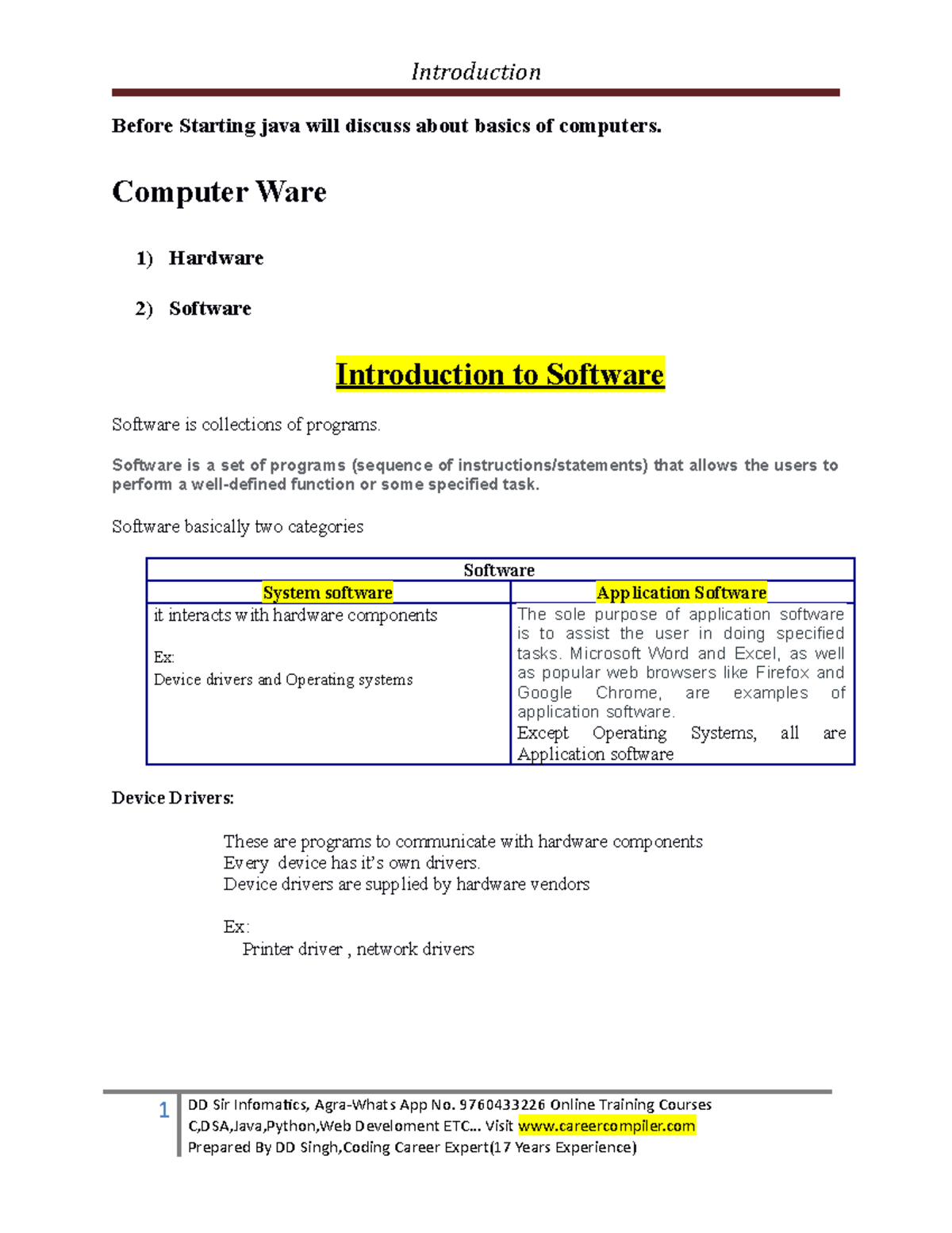 2-Day-2 - pls read - Before Starting java will discuss about basics of ...