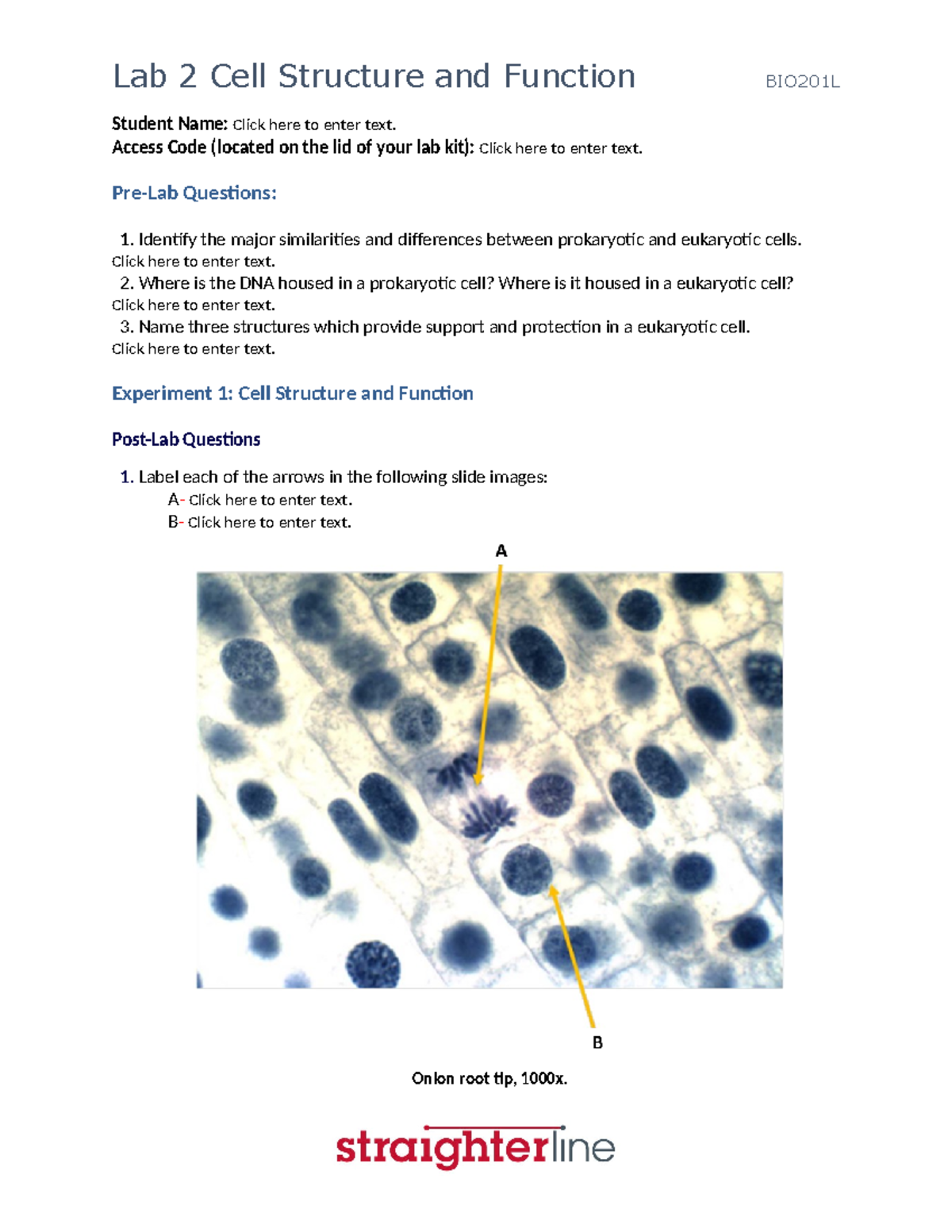 BIO201L+Lab+2+Upload+Document - Student Name: Click here to enter text ...