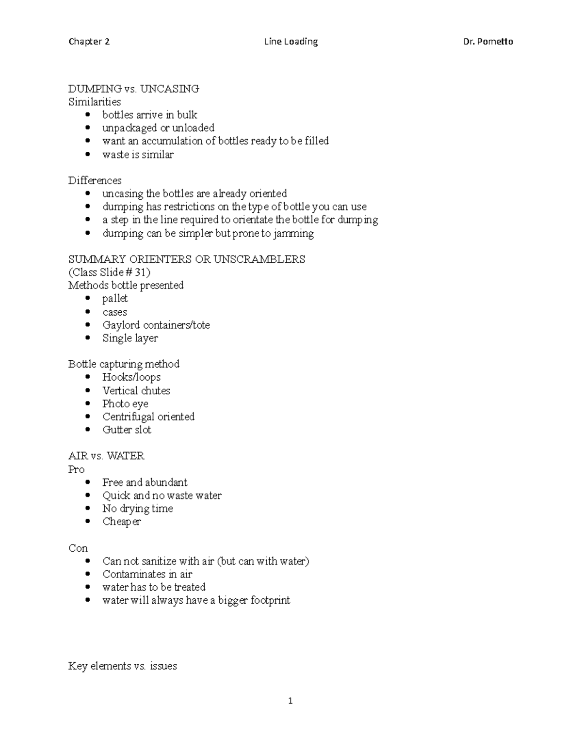 Ch. 2 Line Loading - Summary Complex Packaging - Mech Prop & Prot Pkg ...