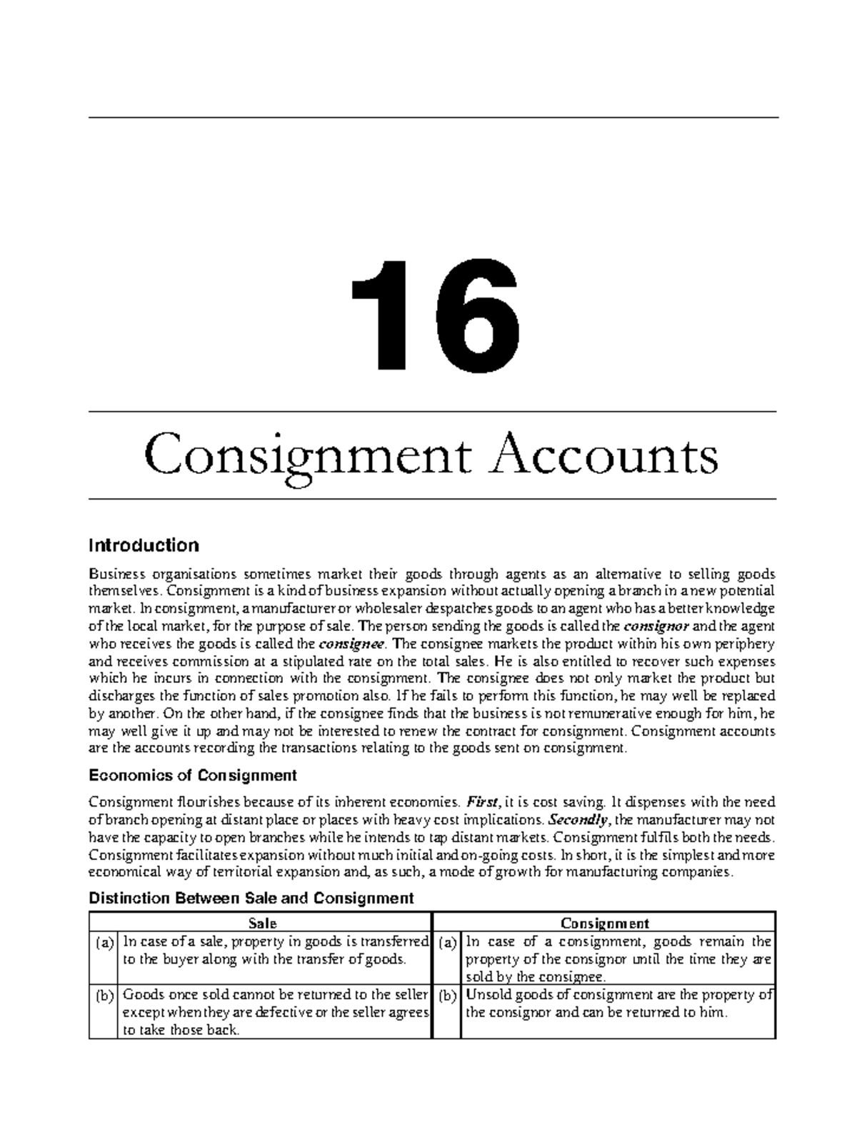 Consignment Accounts - Finical Accounting - Studocu