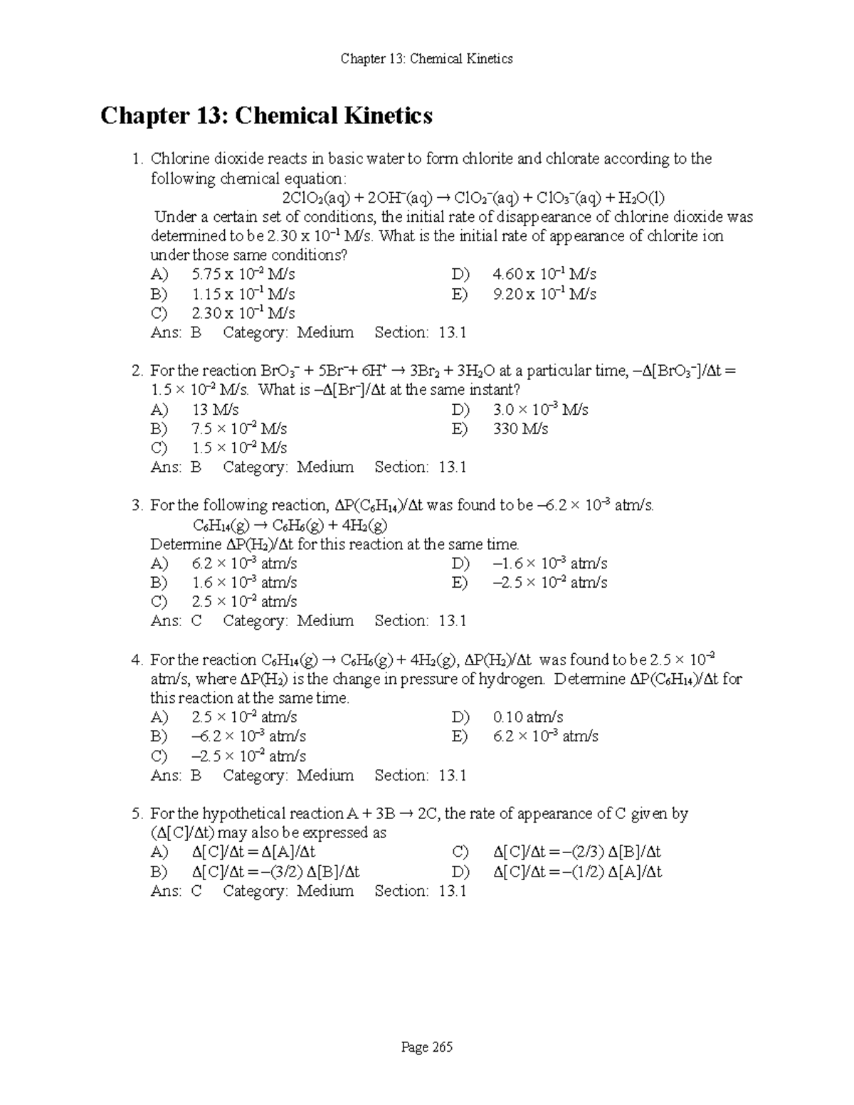 Chapter 13 Chemical Chapter 13 Chemical Chlorine