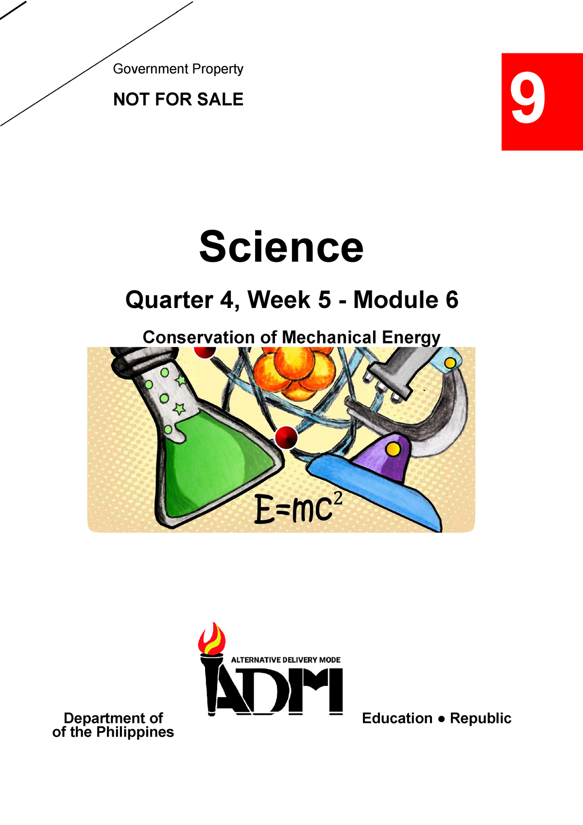 Science 9 Q4 M6 W5 Law Of Conservation Of Mechanical Energy V4