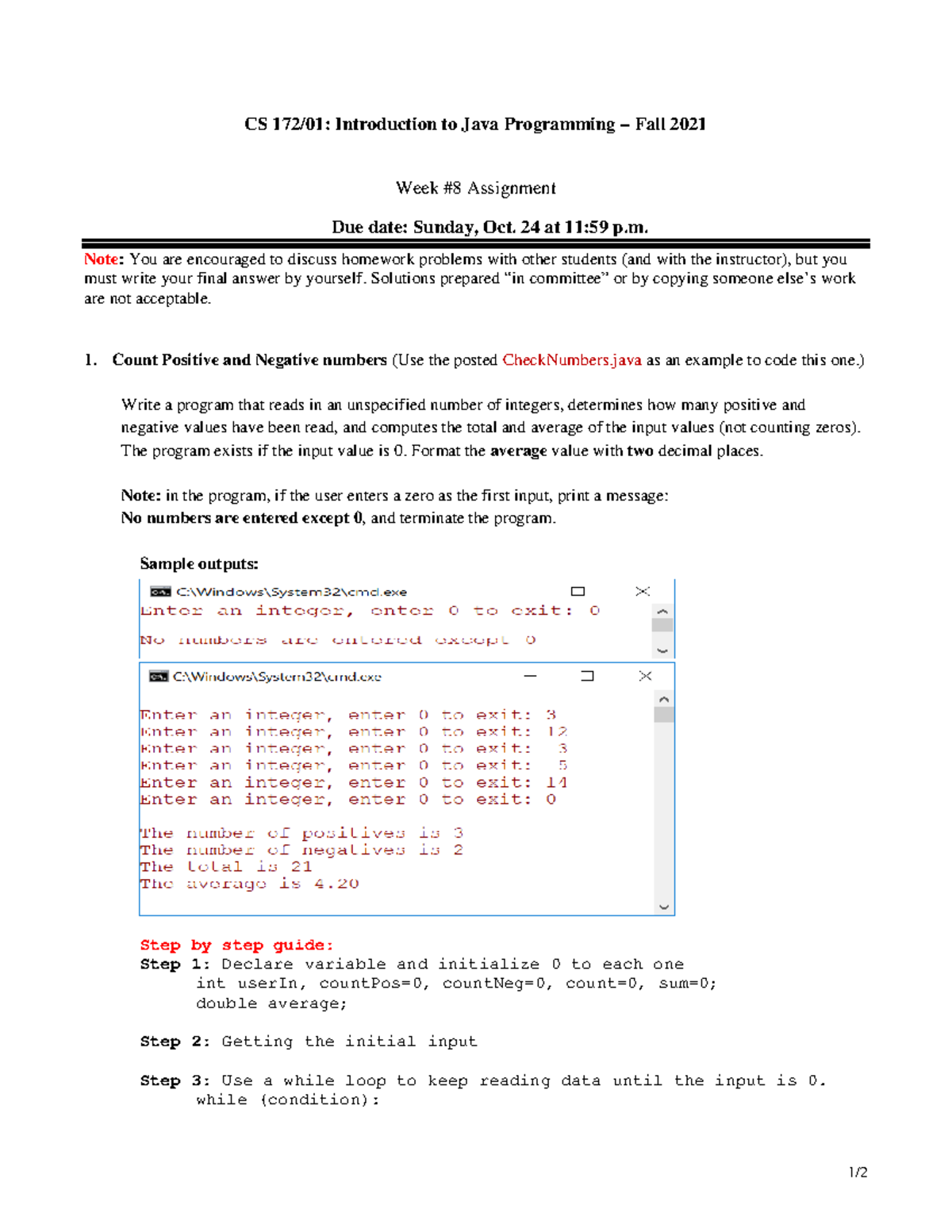 java 8 assignments