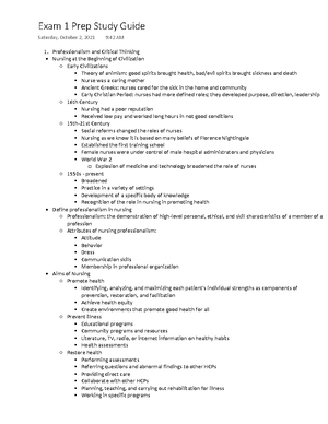 Study Guide Exam 2 integumentary, cardio, oxygenation - Study Guide ...