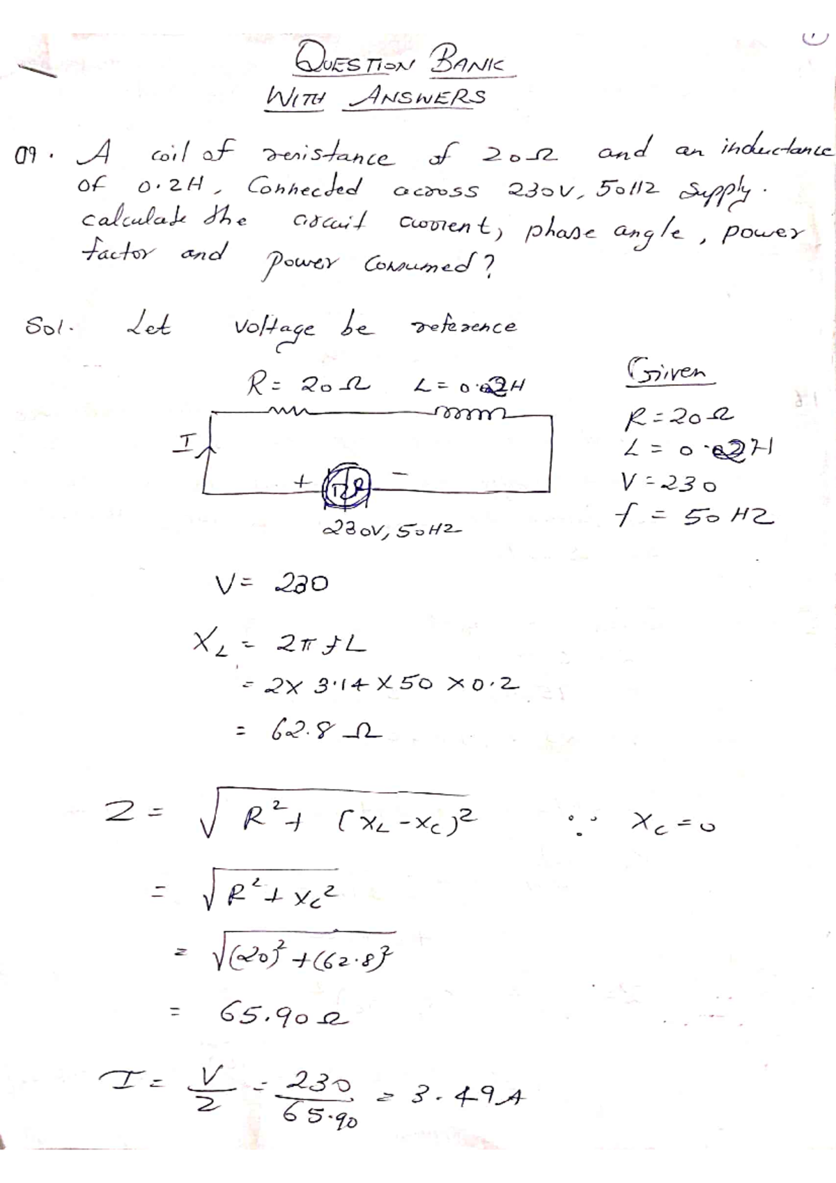 Question bank answers Electronics & Communication Engineering Studocu