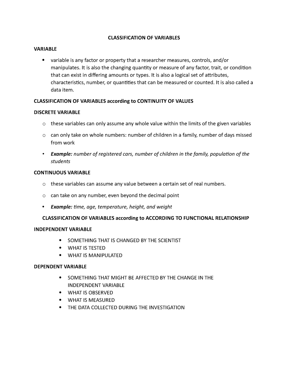 classification-of-variables-classification-of-variables-variable