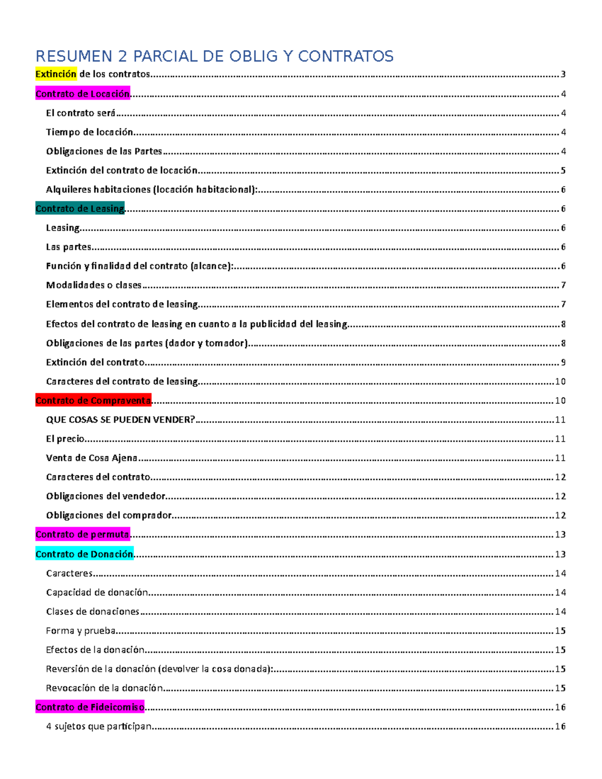 Resumen 2do Parcial Oy C - RESUMEN 2 PARCIAL DE OBLIG Y CONTRATOS ...