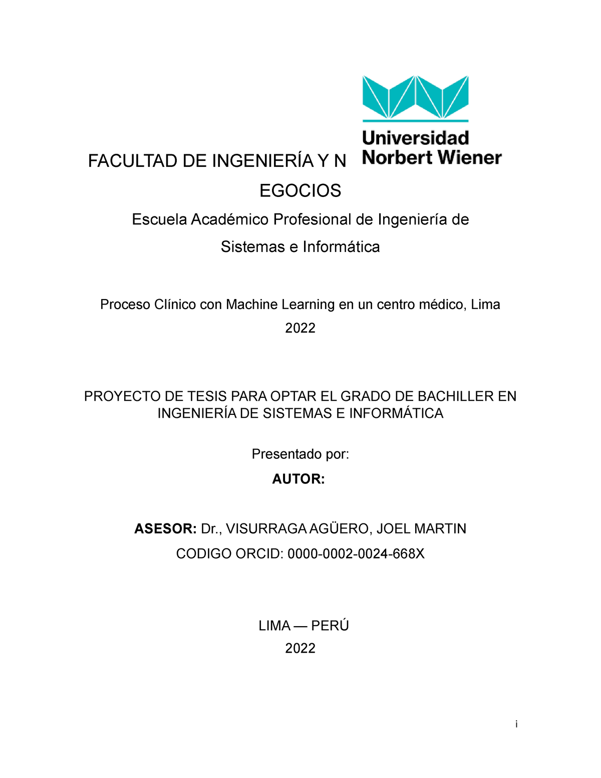 Avance De Proyecto Final De Metedologia Semana 07 Facultad De IngenierÍa Y N Egocios Escuela 8598