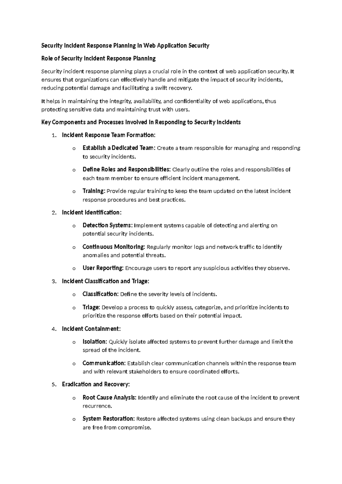 Un2 12b Security Incident Response Planning - Security Incident ...