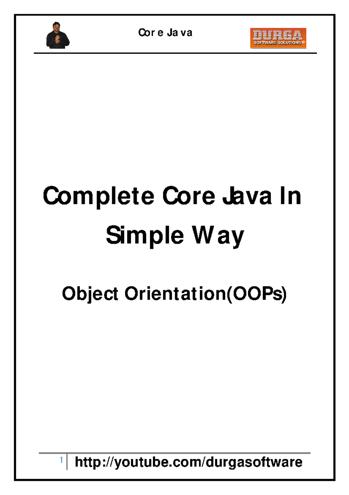5 - Computer Science and Enginnering - Complete Core Java In Simple Way ...