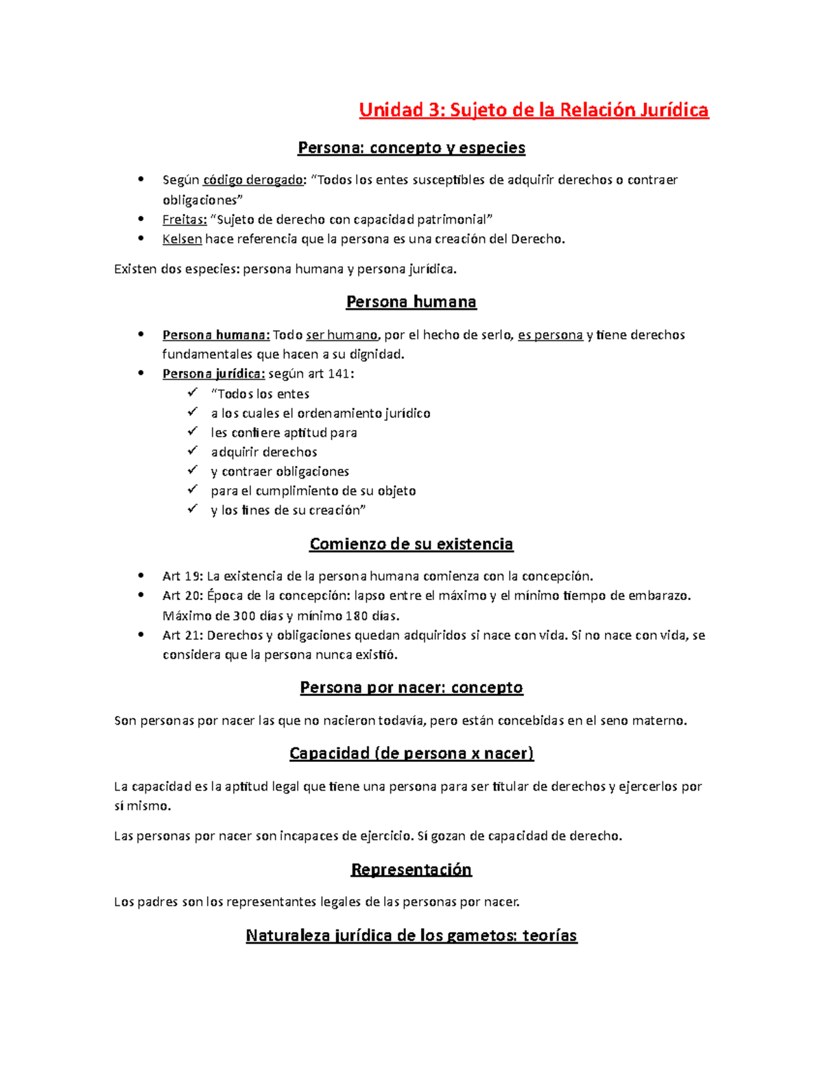 Derecho Civil U3 Unidad 3 Sujeto