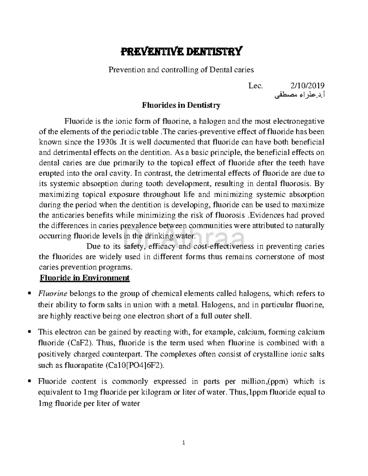 7 - Orthodontics - Preventive Dentistry Prevention and controlling of ...