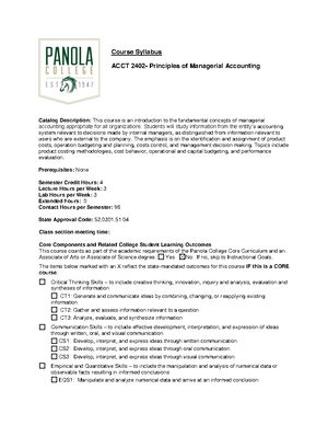 Acct 2301 Ch7 Notes Over Lecture And Practice Problems Acct 2301