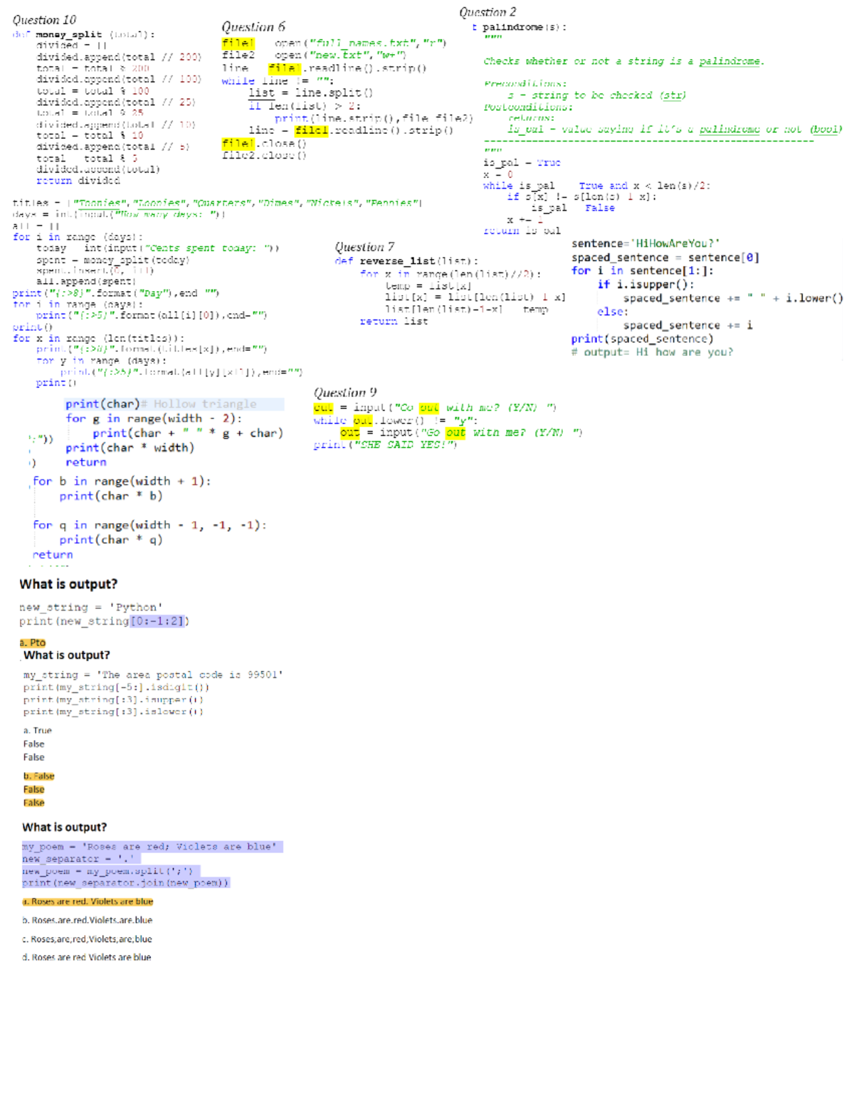 CS cheatsheet - Google Docs - CP 104 - Studocu