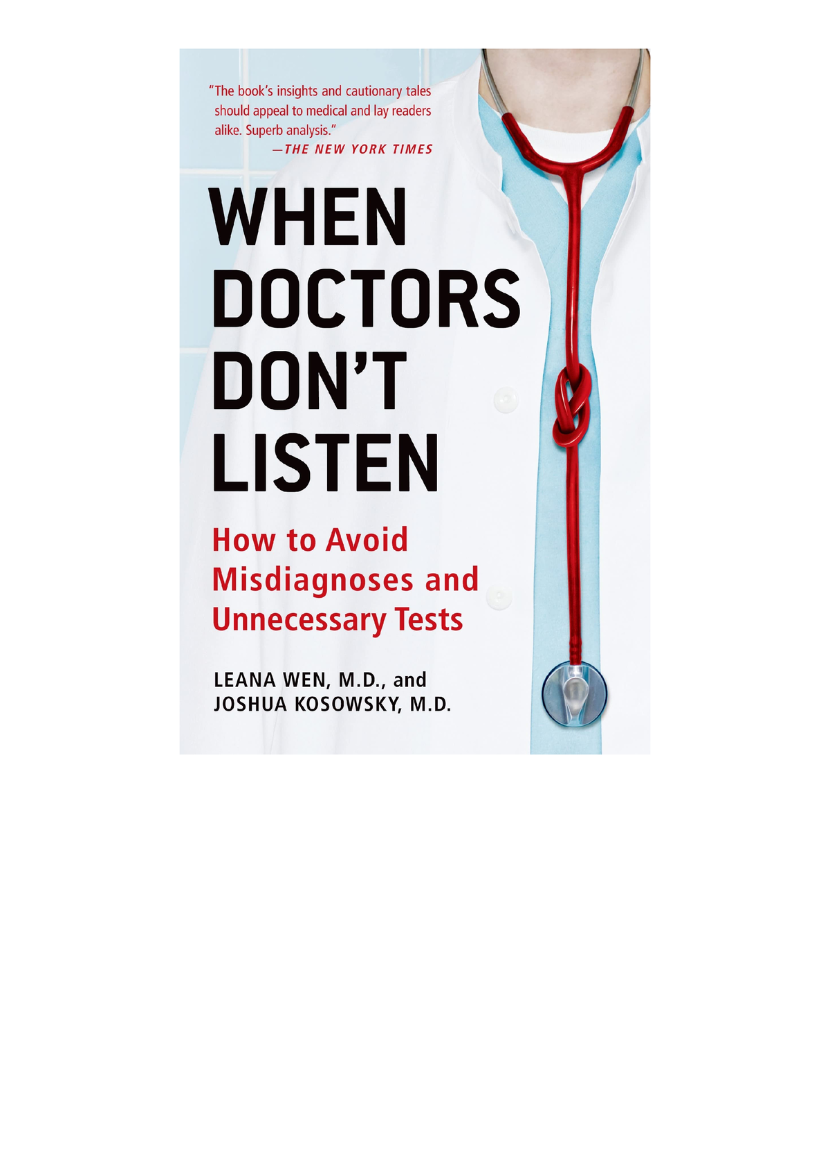 Kindle online PDF When Doctors Dont Listen unlimited - Studocu