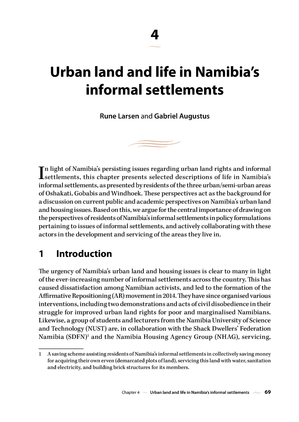 Neither-4 - Notes - Chapter 4 • Urban land and life in Namibia’s ...