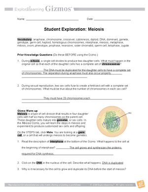 Cell Structure SE - Answers for gizmo - Name: Kayla Eustaquio, Brianna ...