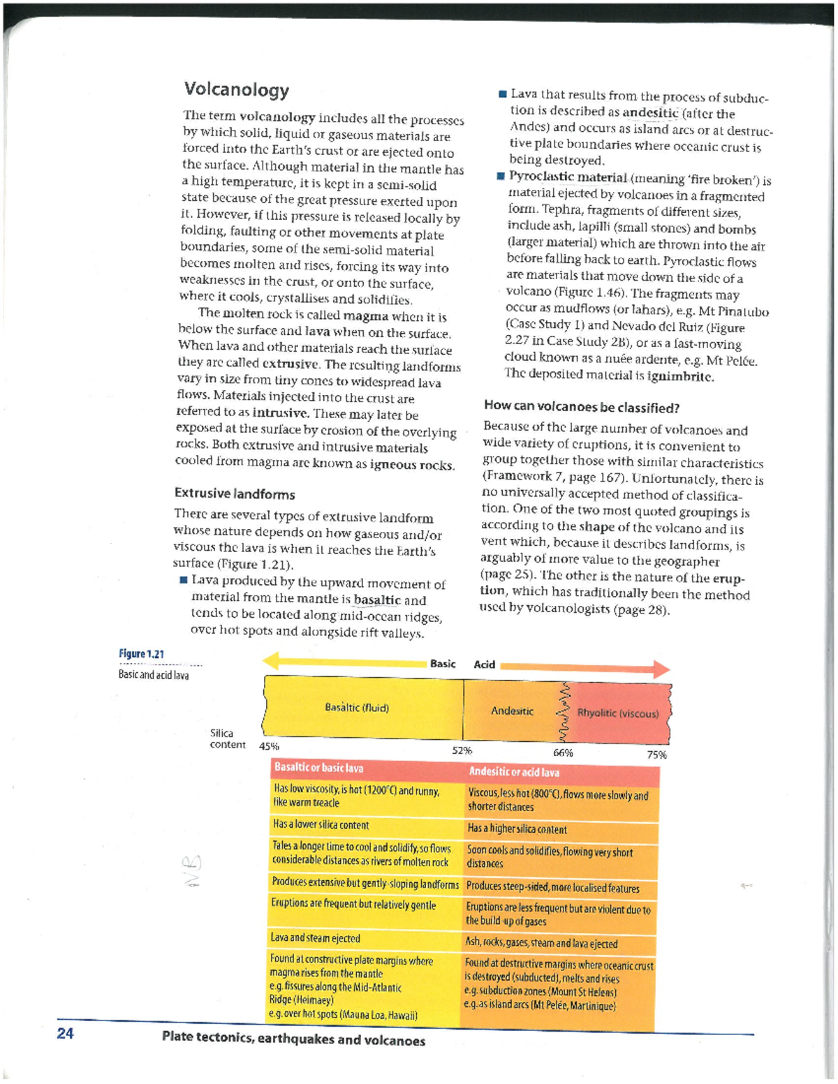Waugh Chapter 1b - Physical geography second semester. - Volcanology ...