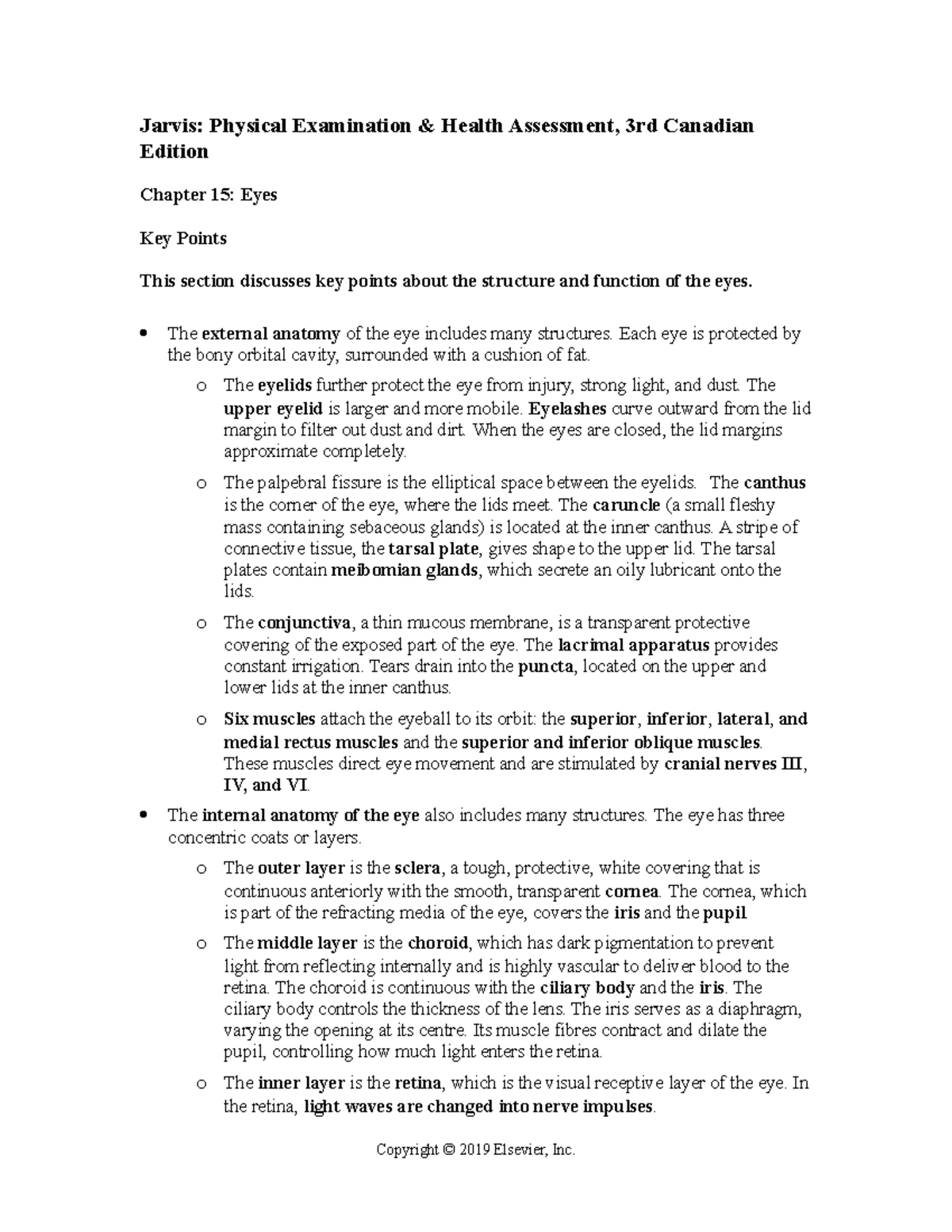 Chapter 015 - JARVIS TEXTBOOK NOTES SUMMARIZED - Jarvis: Physical ...