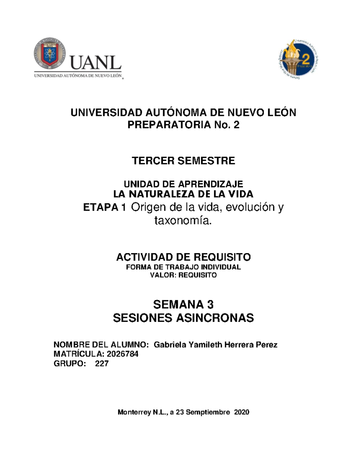 Actividad de Requisito 3 Etapa 3 Trabajos Semana 3 - UNIVERSIDAD ...
