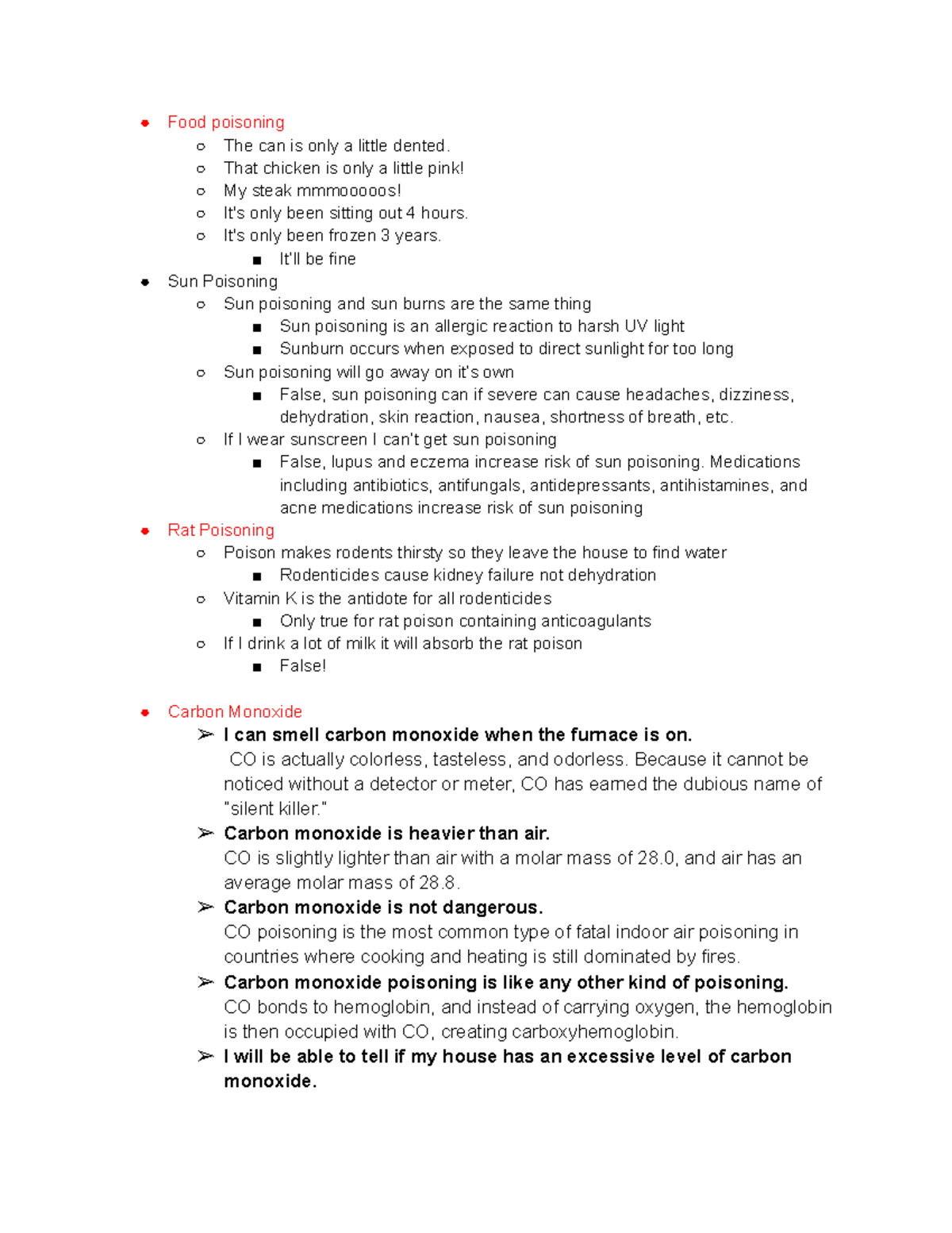 Misconceptions assumptions of poisoning - Food poisoning The can is only a little dented. That 