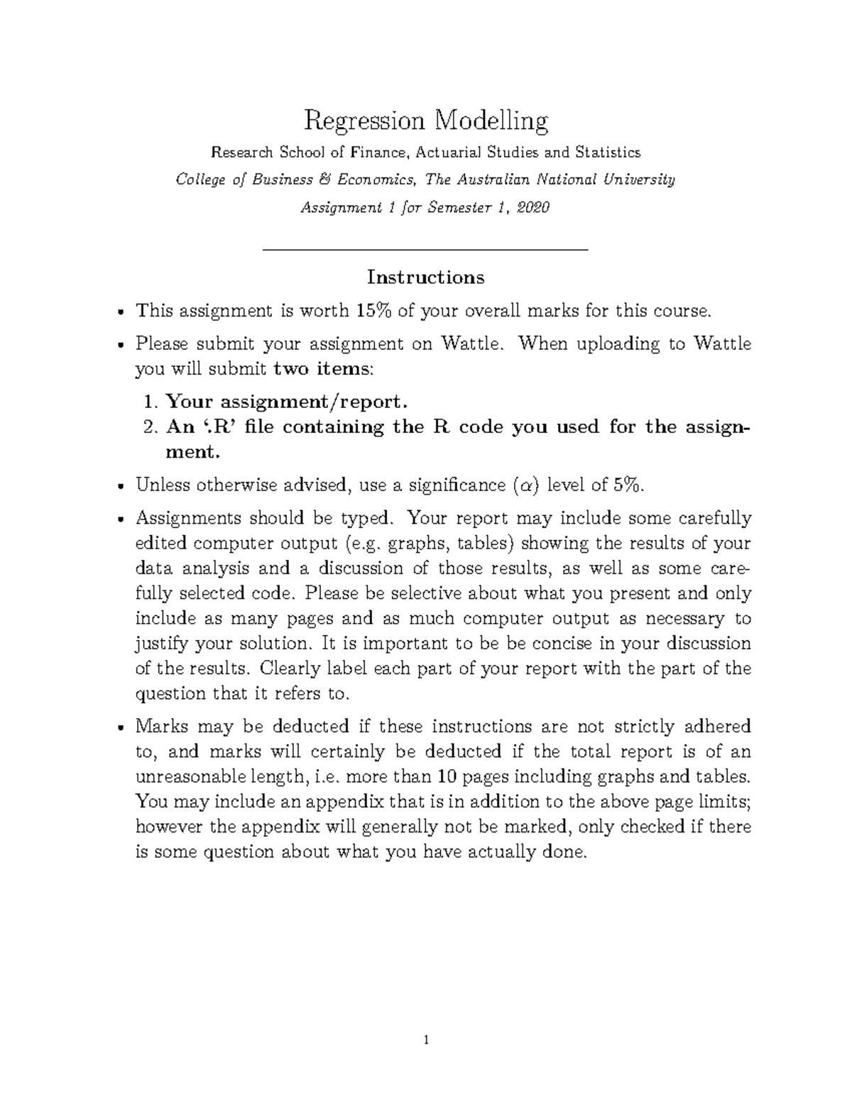 regression models assignment 3