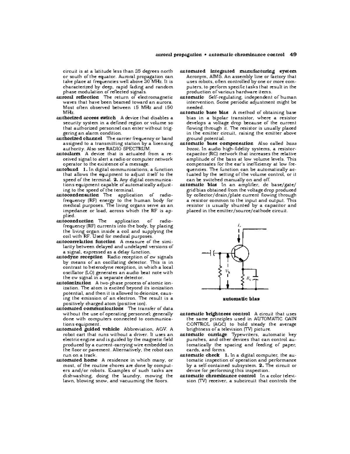 Dictionary of Electronics22 automated integrated manufacturing