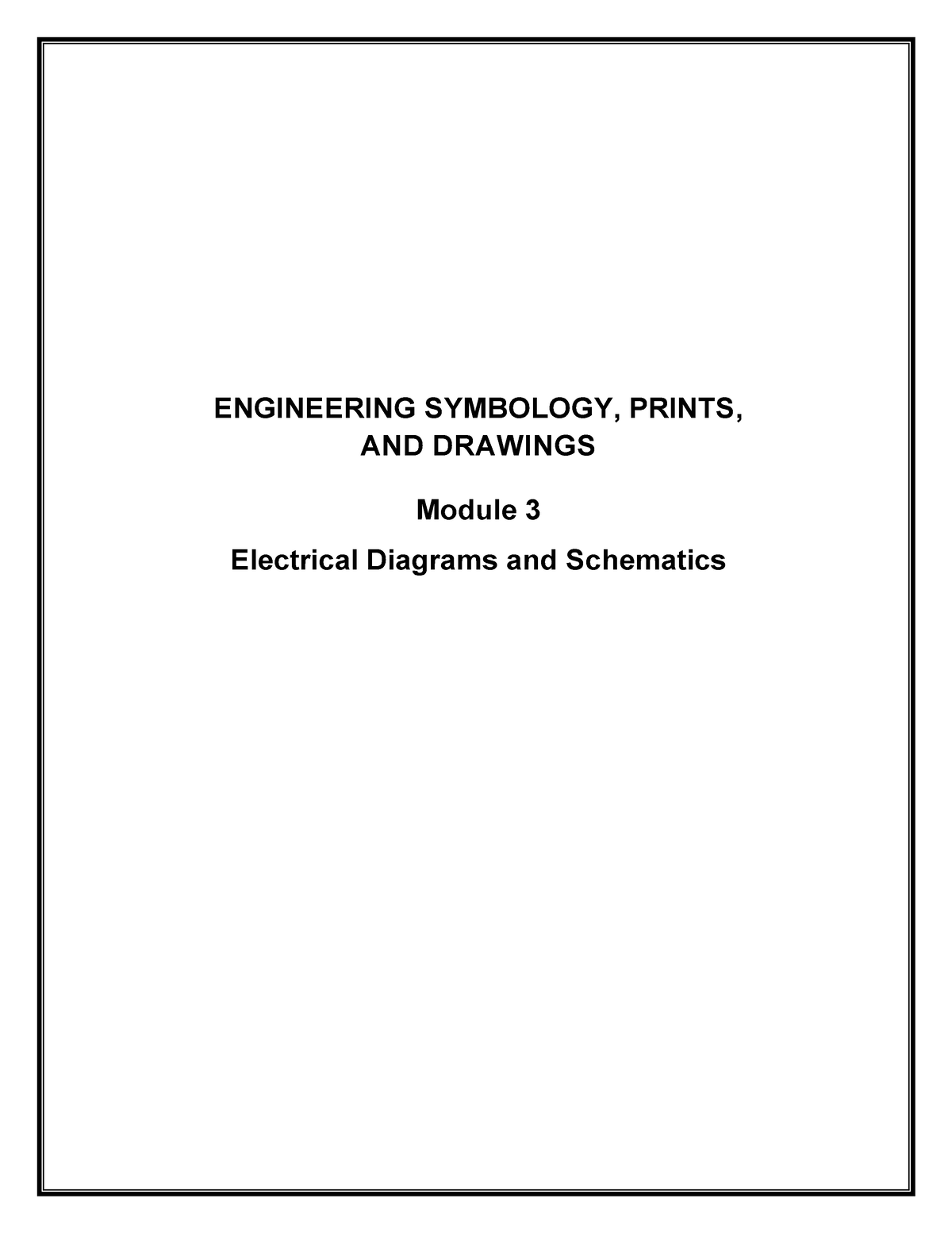 3-Mod 3-Electrical Diagrams And Schematics 3 - ENGINEERING SYMBOLOGY ...