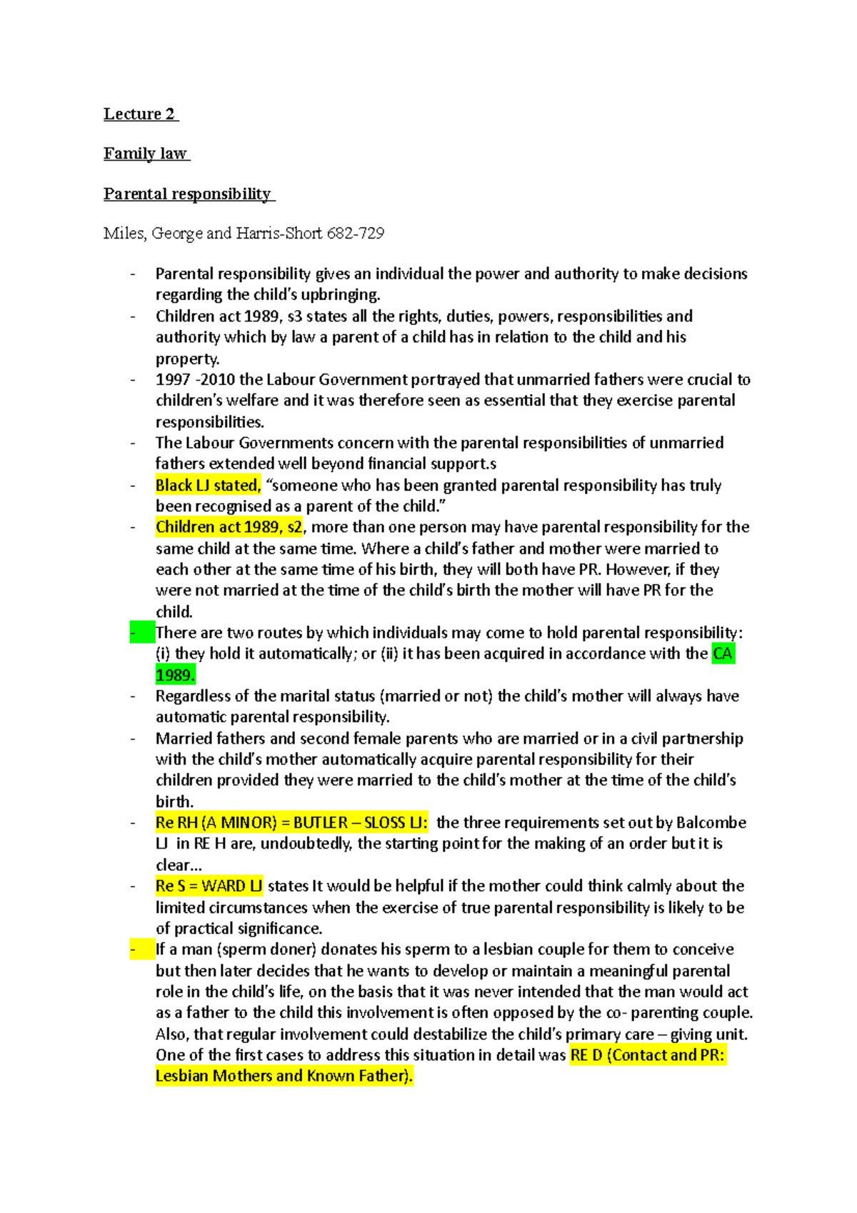 Lecture 2 family law - LX3058 - Brunel University - Studocu