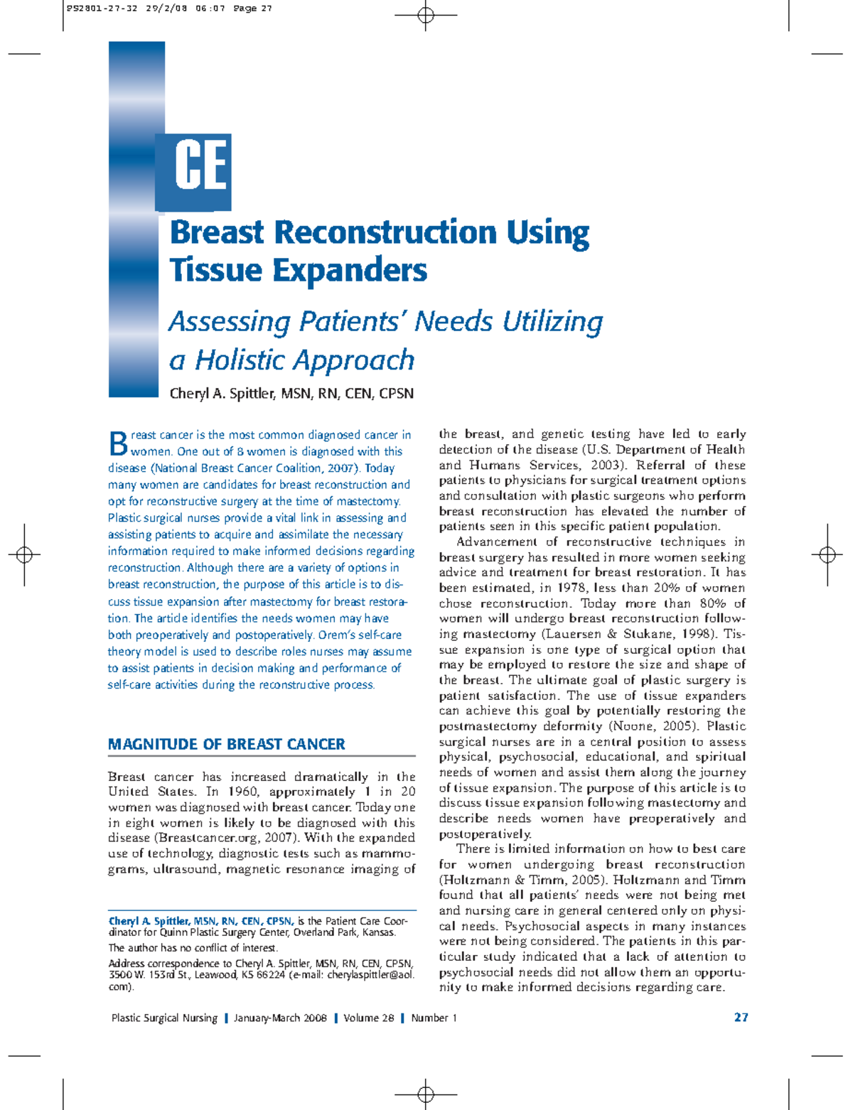 Breast Reconstruction Using Tissue Expan - Breast Reconstruction Using ...