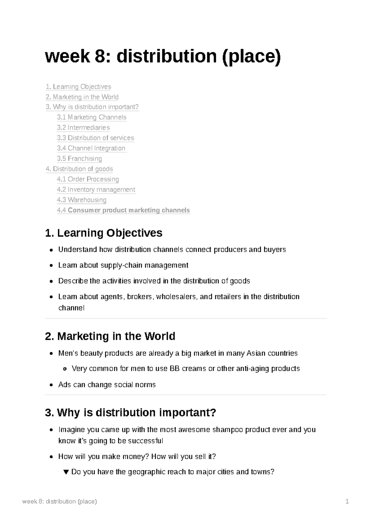 Week 8 distribution (place) week 8 distribution (place) 1. Learning