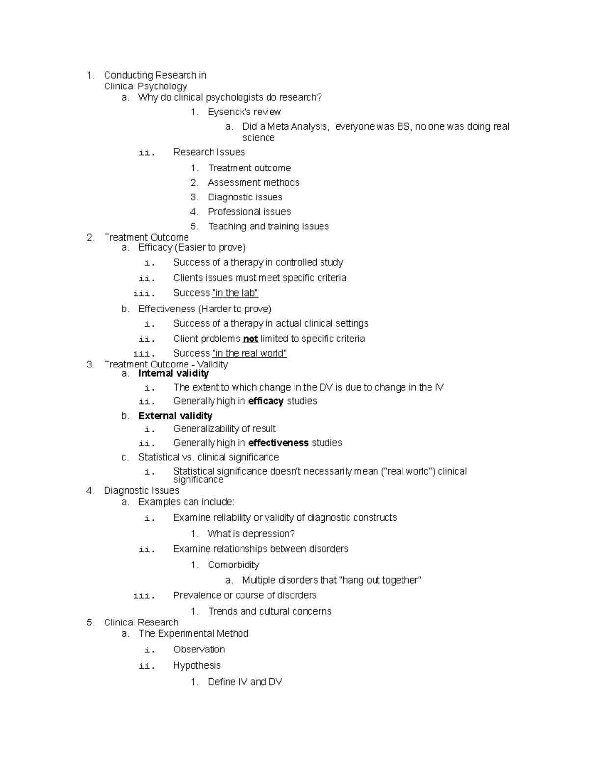 Conducting Research in Clinical Psychology - 1. Conducting Research in ...