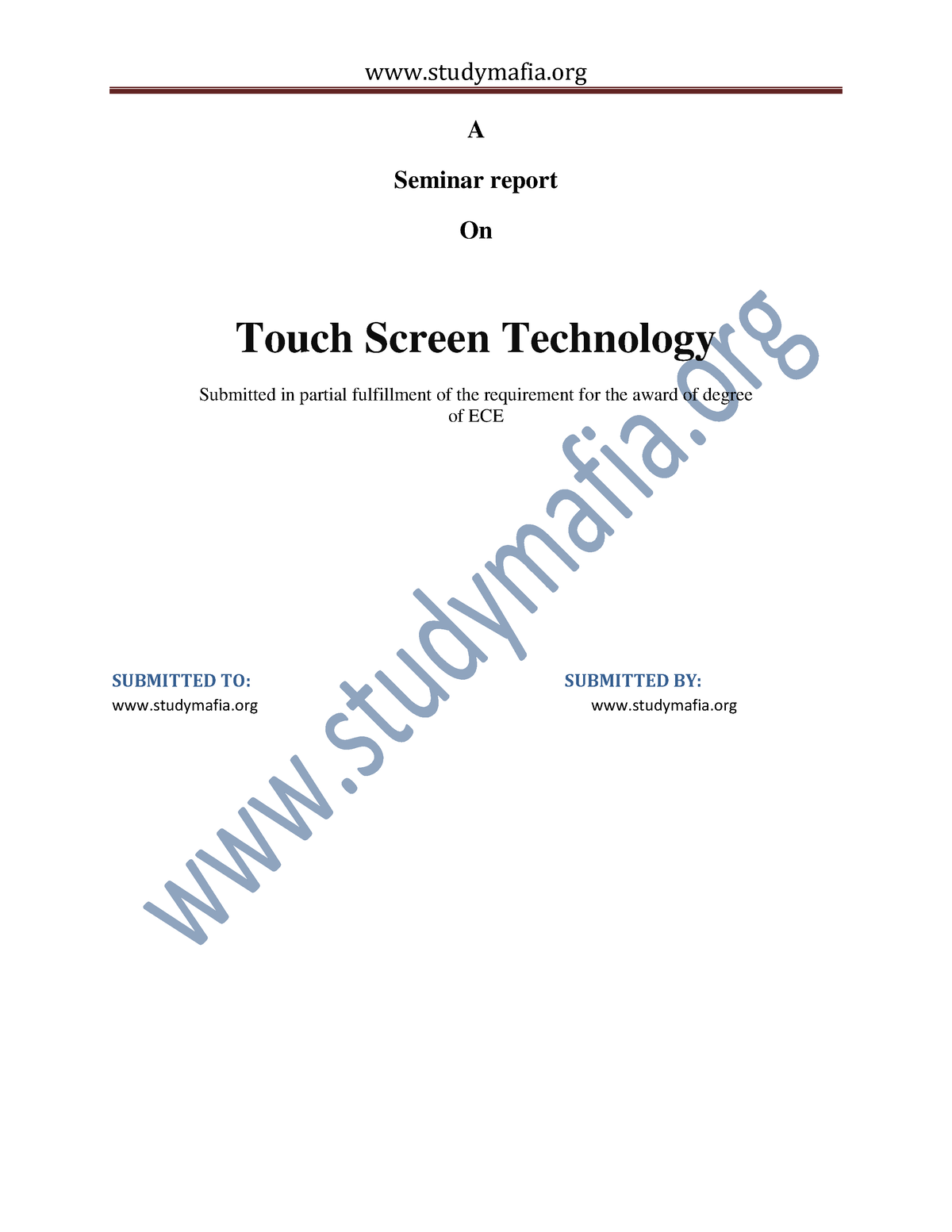 touch screen research paper