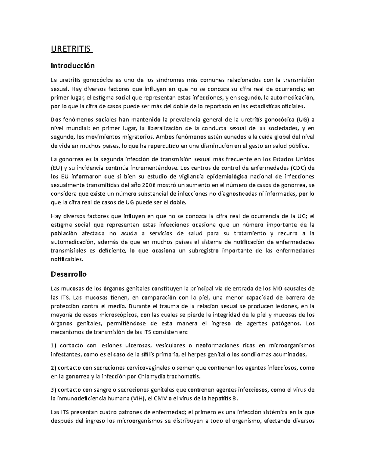 medicamentos recomendados para la uretritis