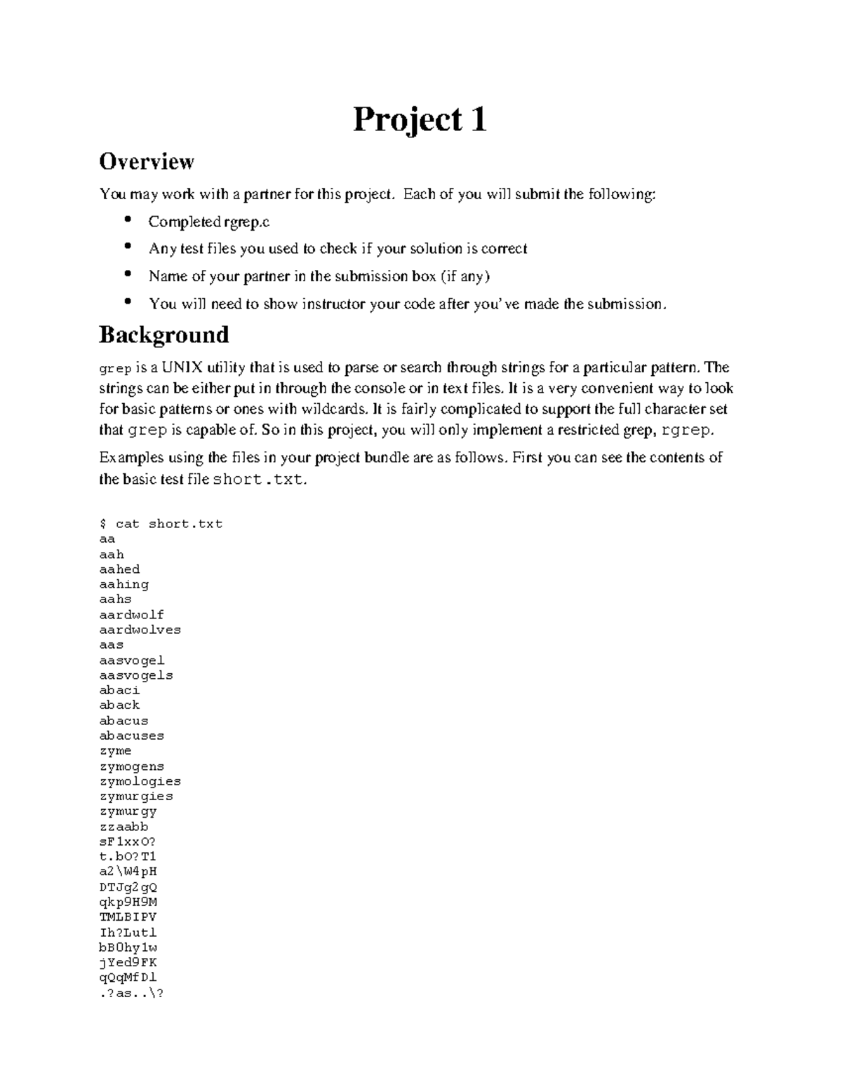 CSE31 Project 1 - Instructor: Chi Yan Leung - Overview Project 1 You ...